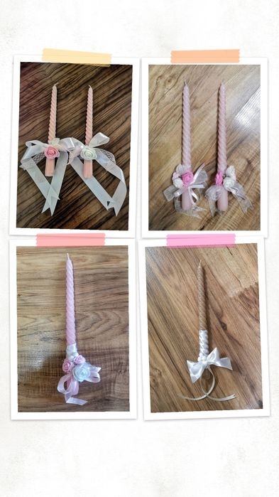 Ритуални свещи за кръщене/сватба