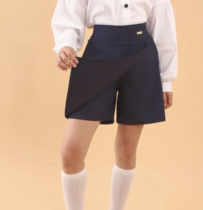 Юбка шорты для школы на 128 см