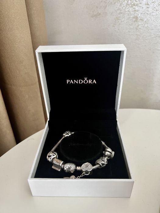 Bratara + charmuri PANDORA argint
