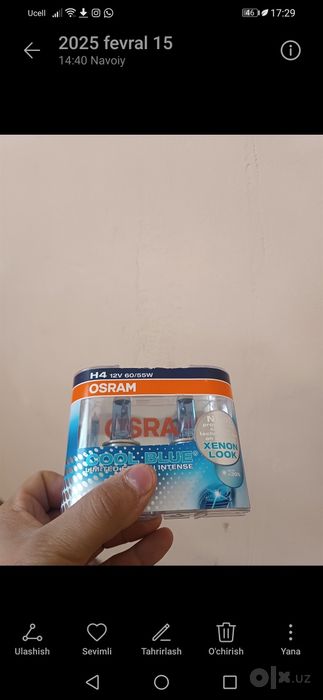 Osram cool Blue avtomashina uchun
