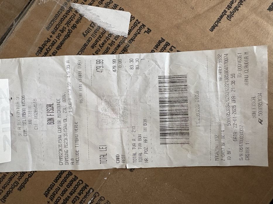 Cuptor cu microunde - nou!