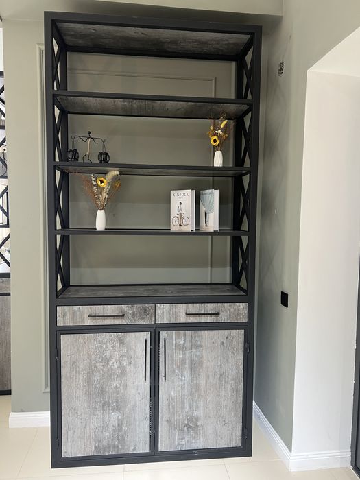 Стеллаж, настенные полки, лофт шкаф