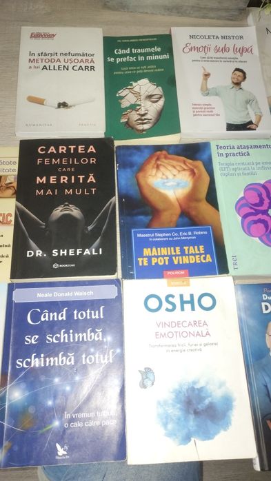 Vând cărți psihoterapie ,psihologie , spiritualitate, dezvoltare personala
