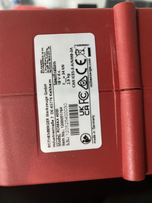 Trusa de presat Rothenberger