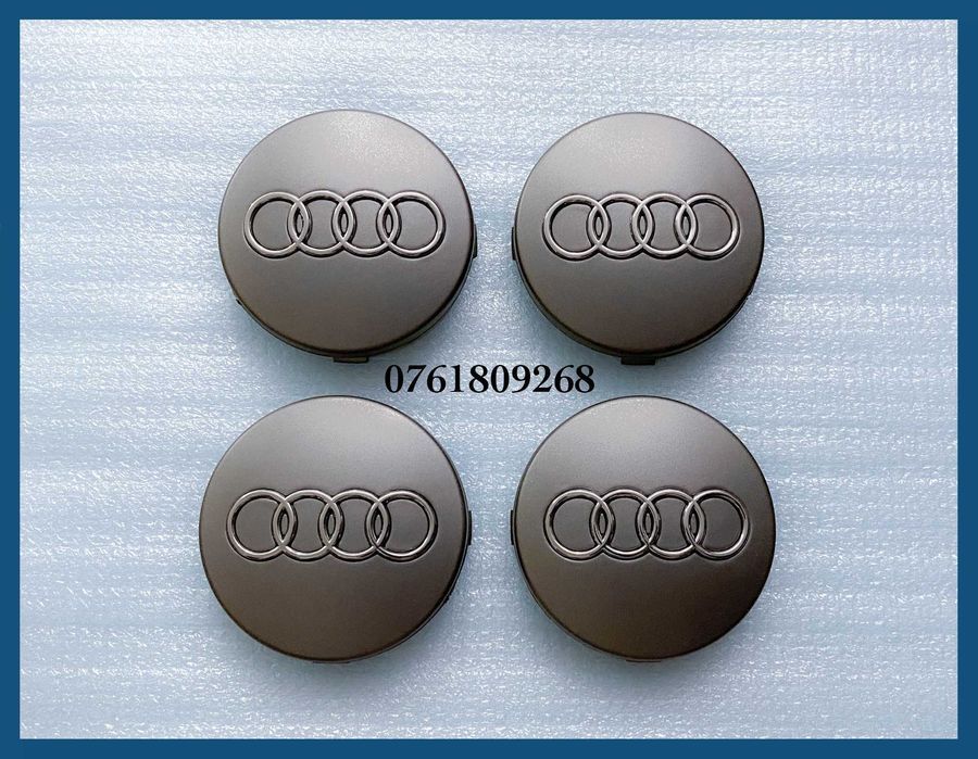 Set 4 capace gri 60mm 4B0601170 jante aliaj Audi