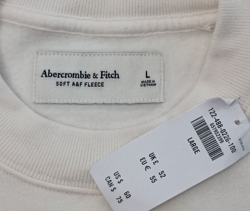 Abercrombie & Fitch Sweatshirt оригинално горнище L памучен суичър