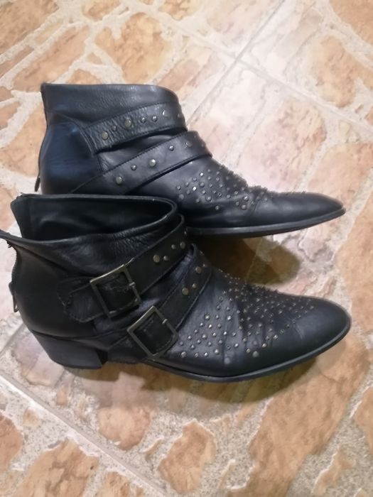 Боти Zara, от естественна кожа