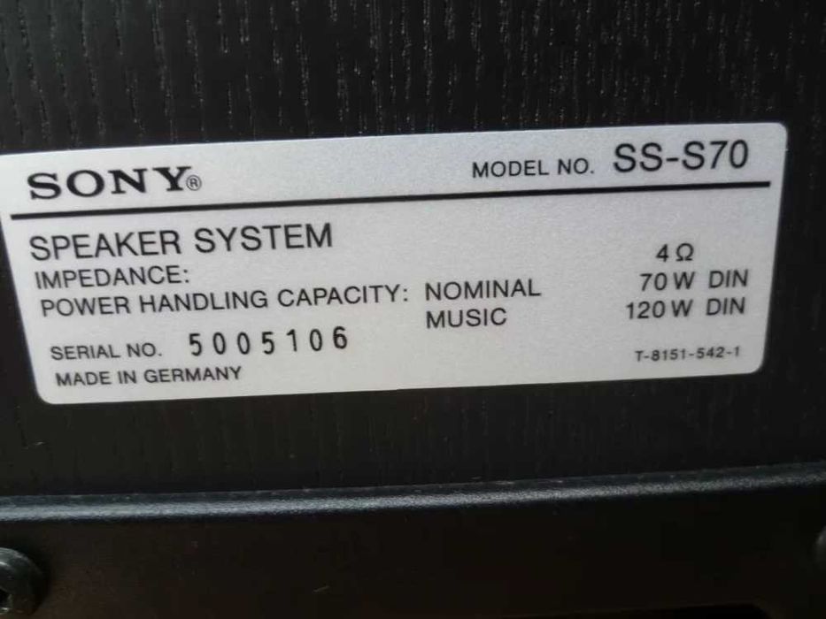 Boxe Sony SS-S70