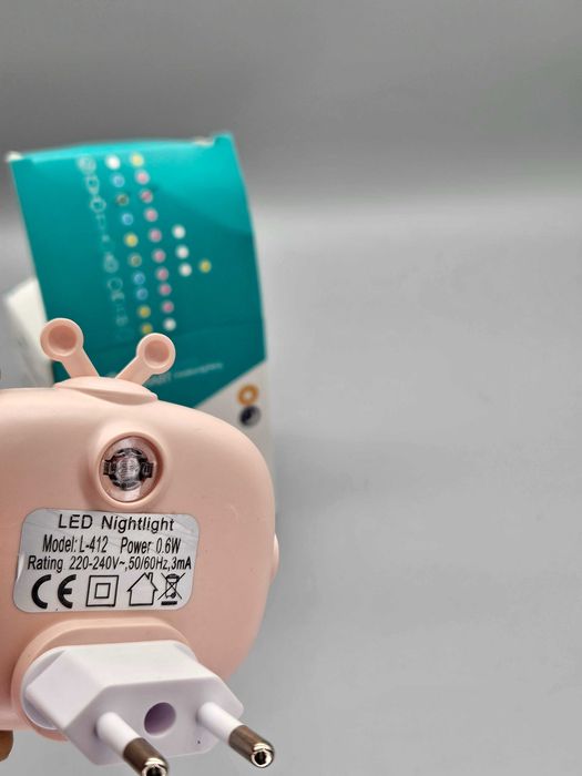 LED нощна лампа за контакт с фотосензор еднорог L-412