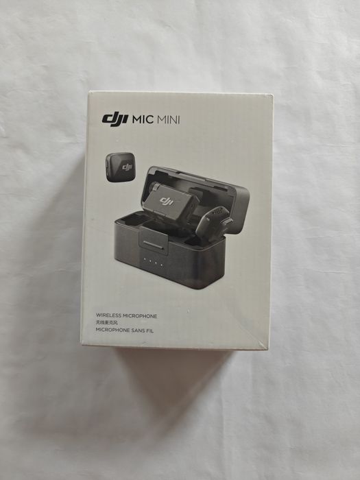 Kit DJI Mic Mic Mini , 2x microfon, 1 receptor 1 statue incarcare !
