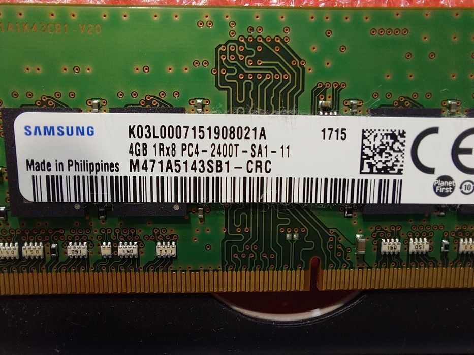 Memorie RAM 4 Gb DDR4 1Rx8 PC4-2400T-SA1-11