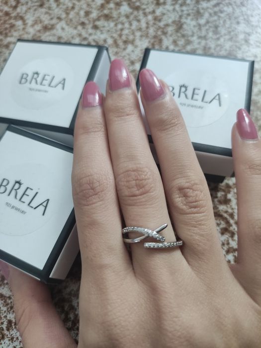 Сребърен пръстен с печат S925 + подаръчна кутийка