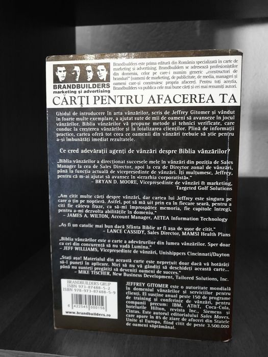 Biblia vanzarilor, Jeffrey Gitomer