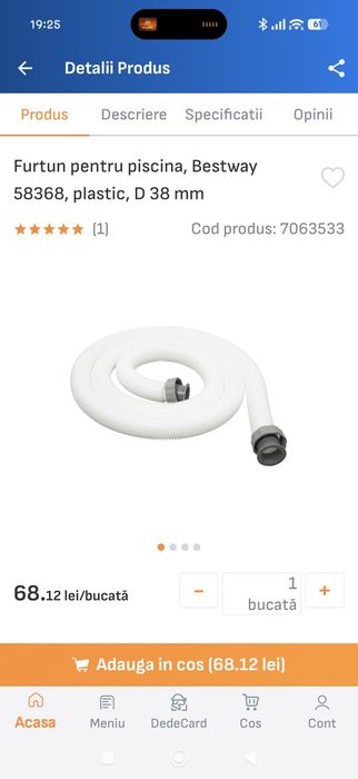 Filtru piscina cu nisip Bestway 58499
