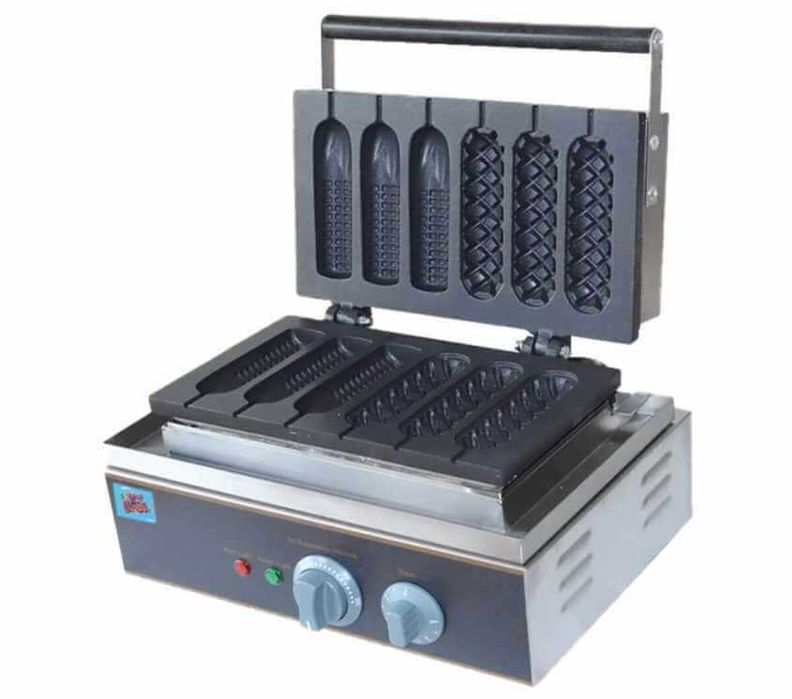 Професионален гофретник за Хот Дог и Корн Дог Don Gelato – Тефлон