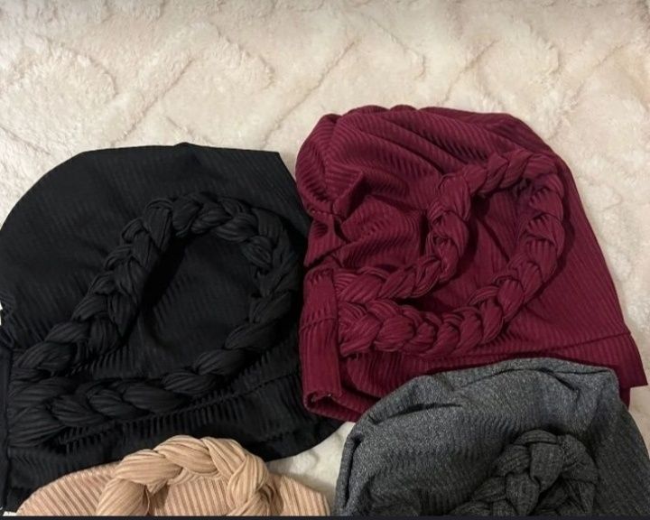 Тюрбан -шапка чёрного цвета