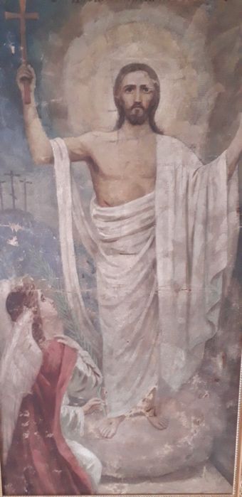 Продавам уникална икона "Възкресение Господне", р-р на платното 108×52