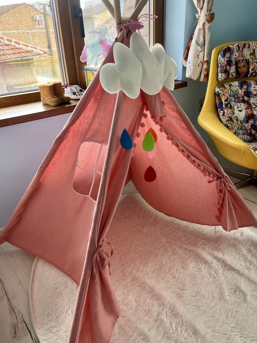 Палатка в розов цвят