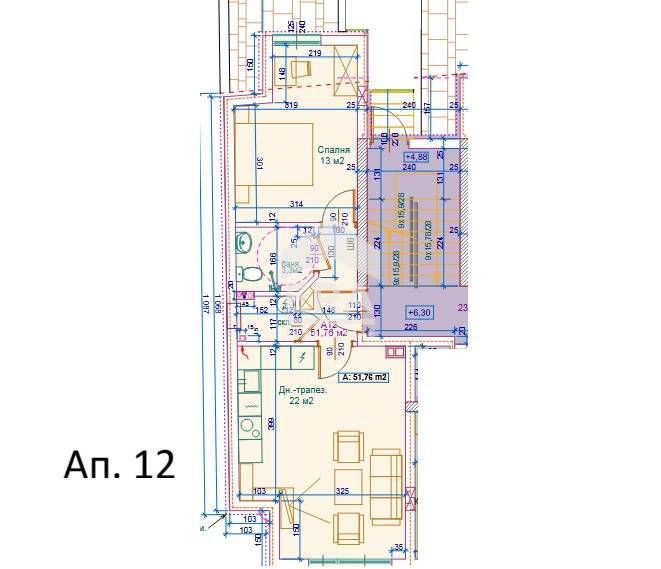 Продава се Двустаен апартамент в София, Банишора - 63 кв.м за 1290 €/кв.м - Снимка #4