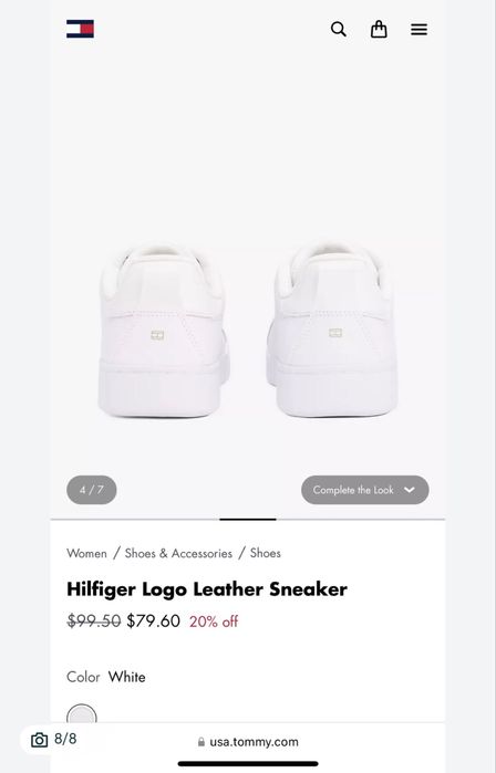 Кожаные кроссовки Tommy Hilfiger