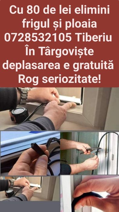 Schimb garnituri uzate la termopane