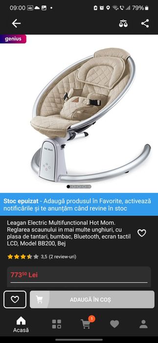 Vand Balansoar electric bebelusi hot mom