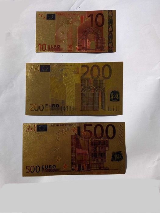 Bancnota, bancnote, dolari, euro, aurii,