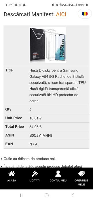 Husa si folie samsung A54