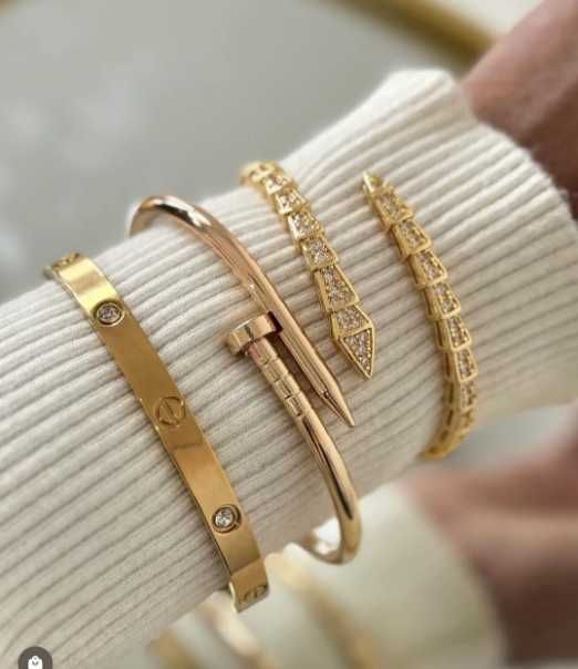 Луксозна Гривна с детелини Van Cleef Alhambra, Гривна Пирон Cartier