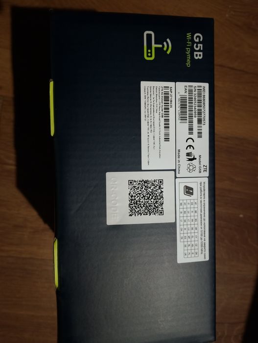 продавам  ZTE  G5B 5G рутер на YETTEL отключен