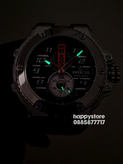 INVICTA Racing Downforce silver/blue 56 mm, Инвикта нов ръчен часовник