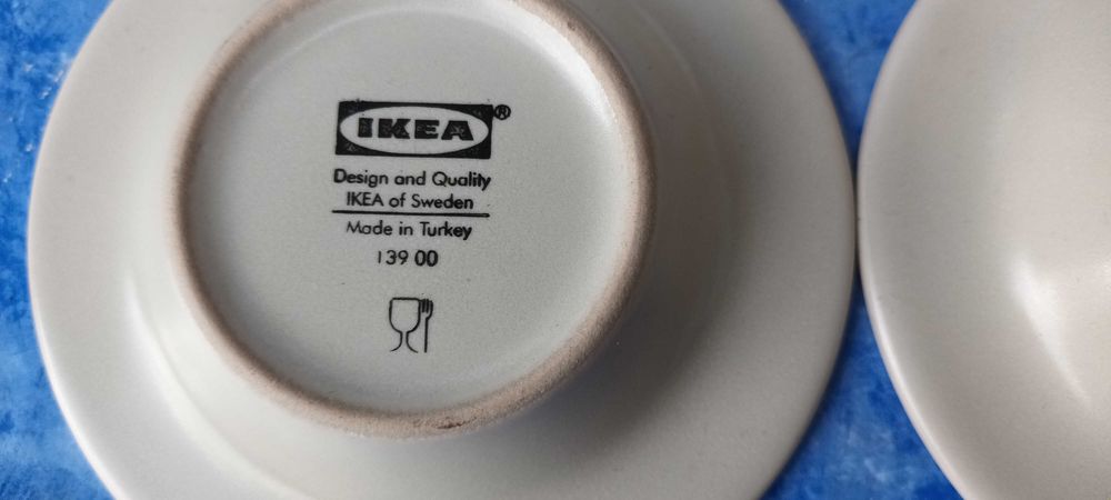 Ikea | 6 farfurii albe unt | 10 cm***