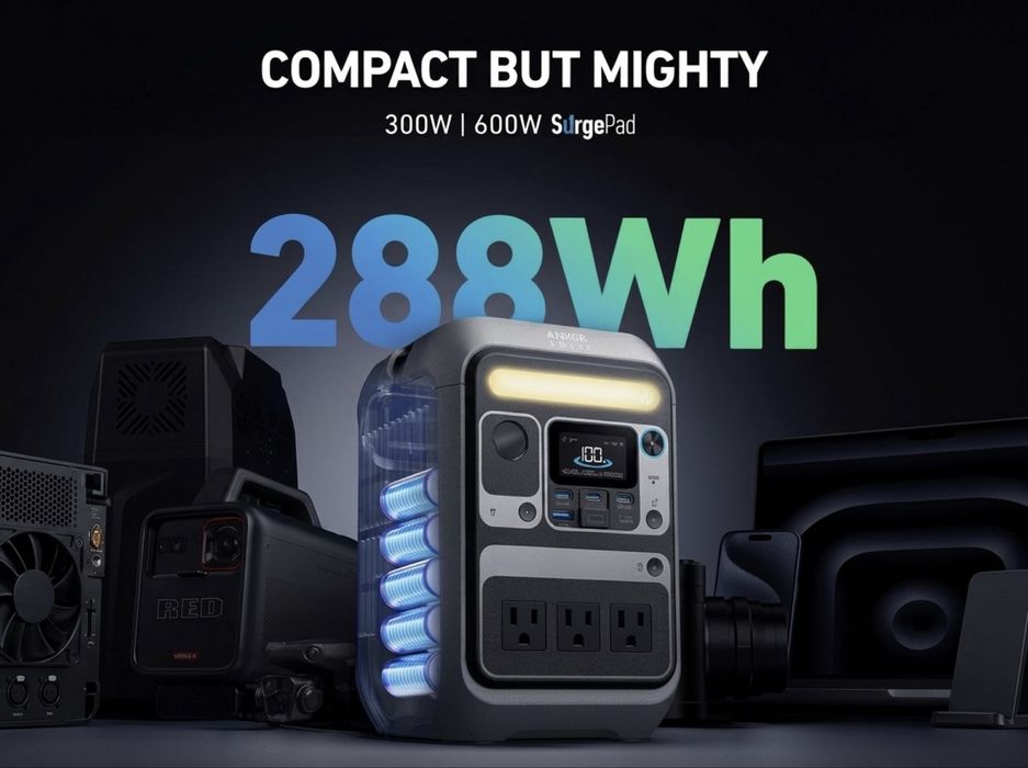 Anker Solix C300X — Компактная Электростанция 300W. Есть доставка