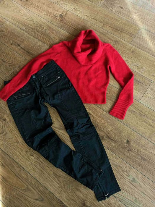 Дамски пуловер-поло от мохер