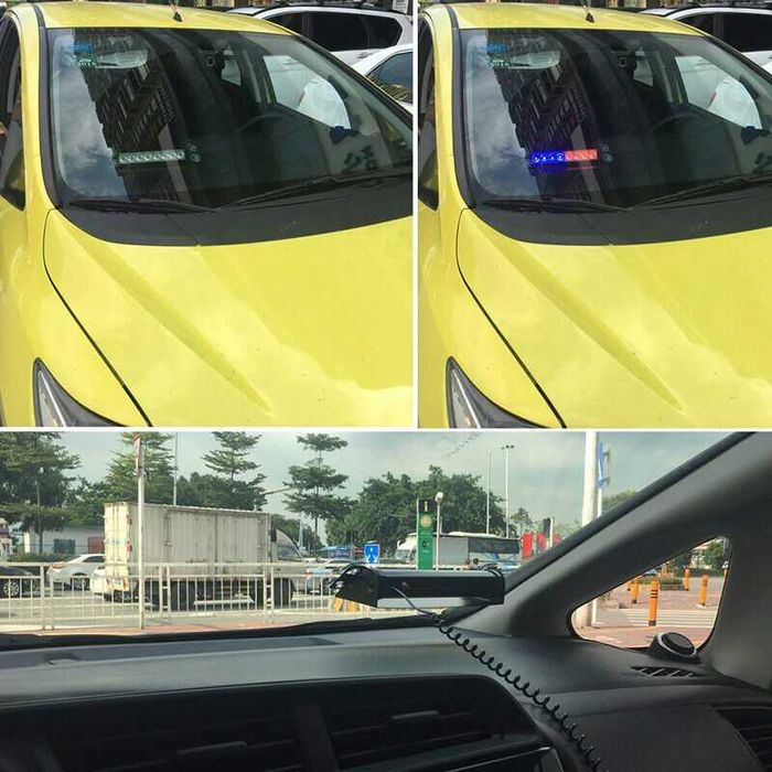 Сигнална лампа за полицейска стъкло 6 LED блиц лед лампа