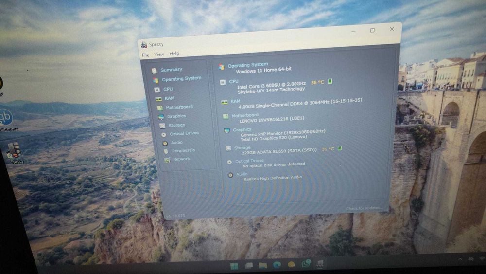 Laptop Lenovo i3 ddr 4