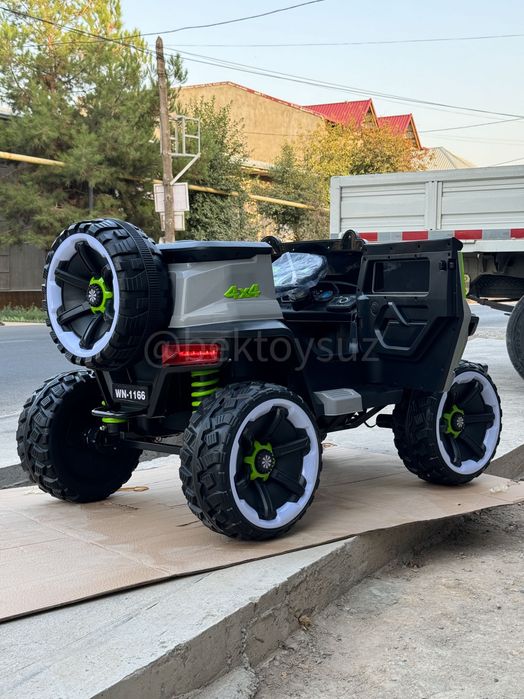 Детский электромобиль Джип 12V 4x4 до 80 кг с пультом и музыкой