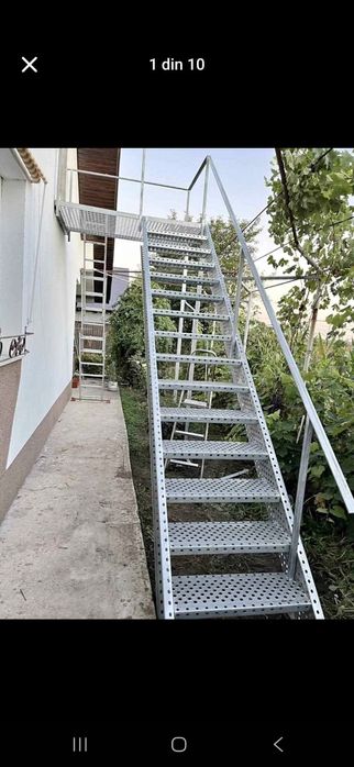 Scări metalice galvanizate