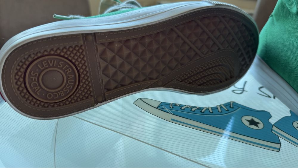 Зелени високи кецове LEVIS