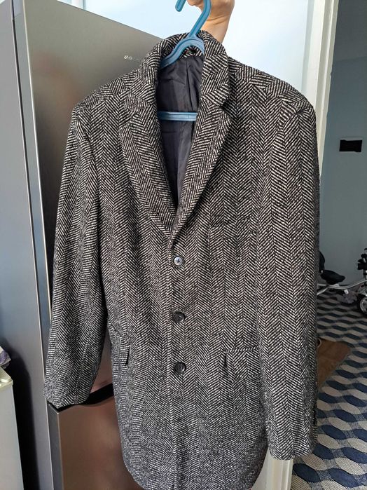 Табиий жун аралашган, Европадан келтирилган янги замонавий ПАЛЬТО