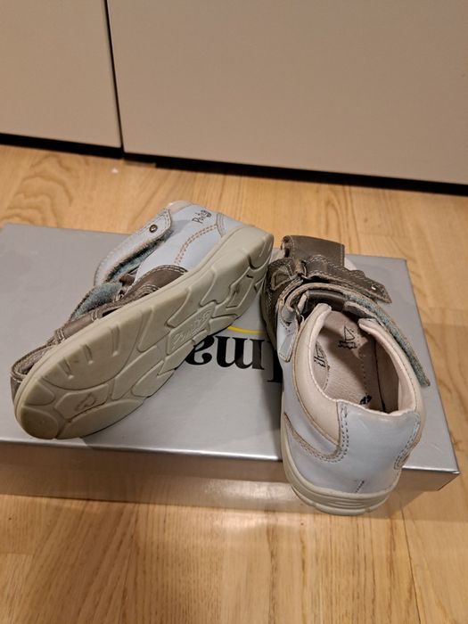 Sandale copii Ponte 20 marimea 26 piele gri albastru cu talonet 30 lei