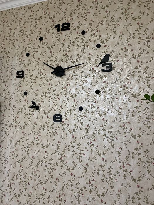 Насстенные часы 3D с установкой