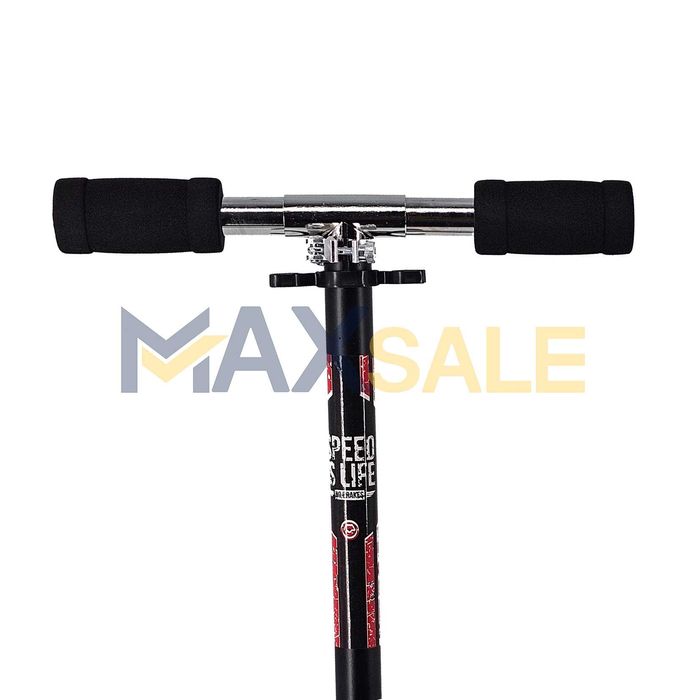 Тротинетка Детска скутер сгъваема черно/червено триколка колело