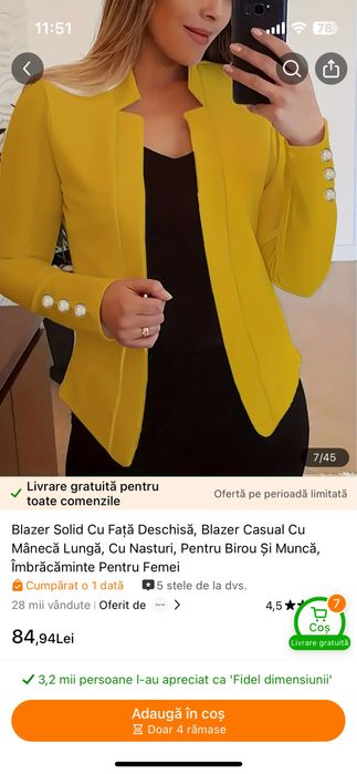 Sacou elegant de dama