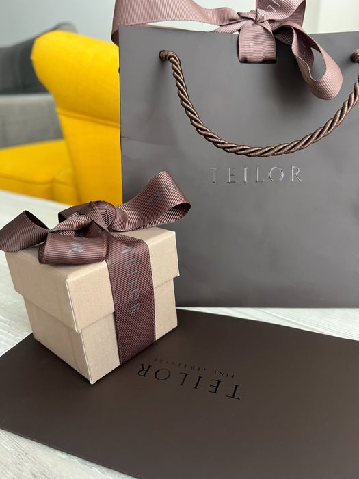 Inel de logodna Teilor din aur galben cu diamante