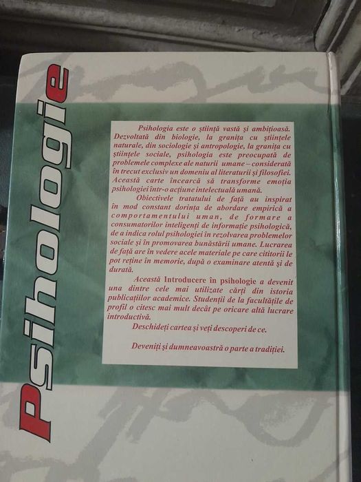 RARA,Introducere in psihologie,Rita Atkinson,manual masiv,Ed 11,2002
