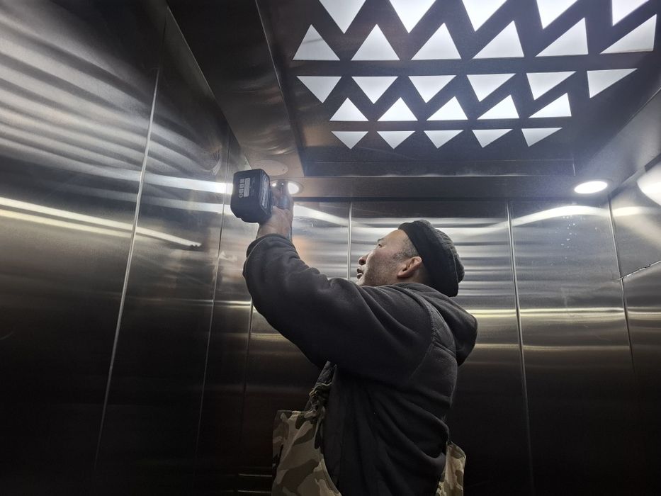 Установка камера лифт