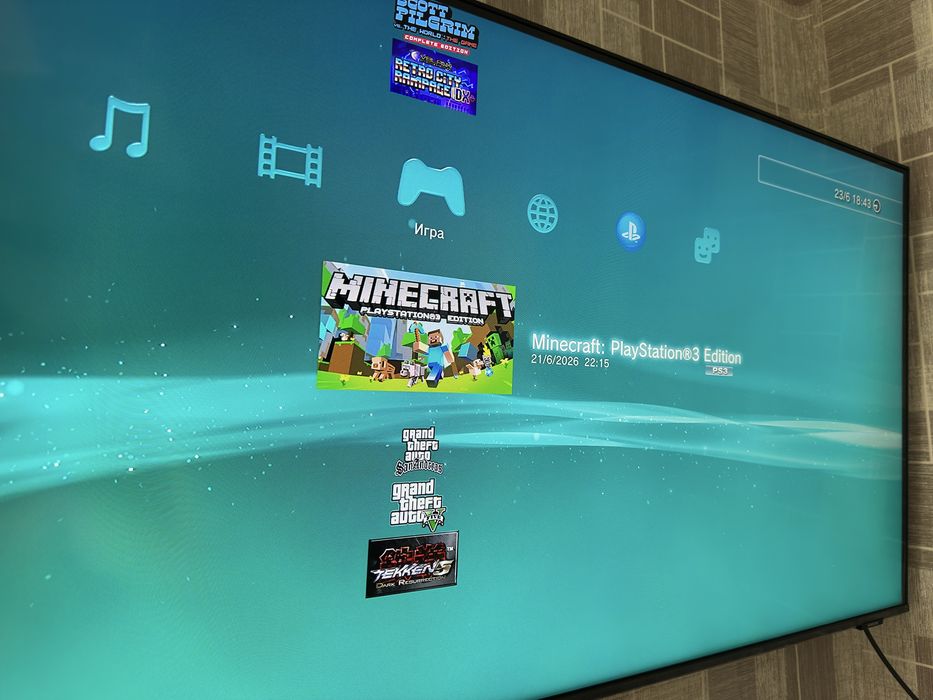 Продам прошитую PlayStation 3 Slim 320Gb 21 игра | пс3 | сони