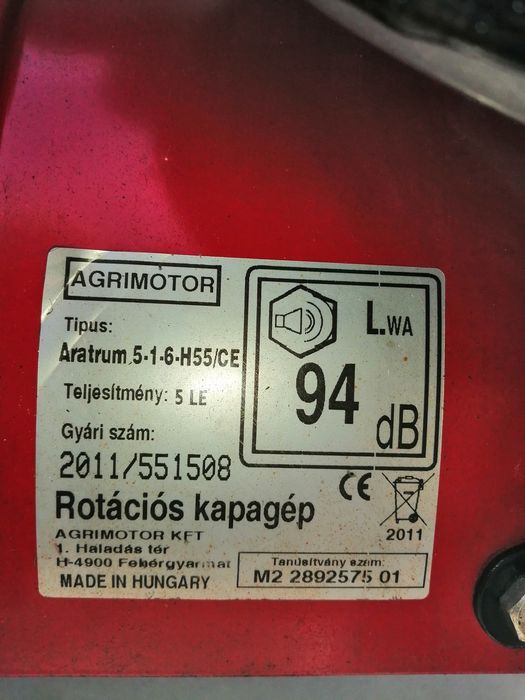 Motosapa  honda gcv  160   Aratrum  made în  ungaria  puțin folosita