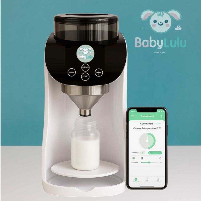 BabyLulu – Espressor Lapte Praf pentru Bebeluși + Cadou!